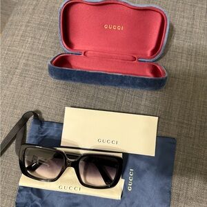 Authentic Gucci GG0632S Black Sunglasses